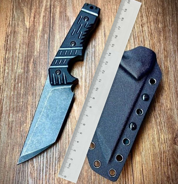 Small MilBr Straight Fixed Tactical Knife Self Defense Tanto A2 Blade G10 Handle EDC Survival Tool Pocket Hunting Knives a4106