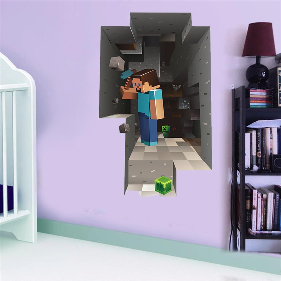 New 3D Wall Sticker For Kids Room Wallpaper Home Decoration Game Enderman Wall Stickers 50 70cm2470 
New 3D Wall Sticker For Kids Room Wallpaper Home Decoration Game Enderman Wall Stickers 50 70cm2470