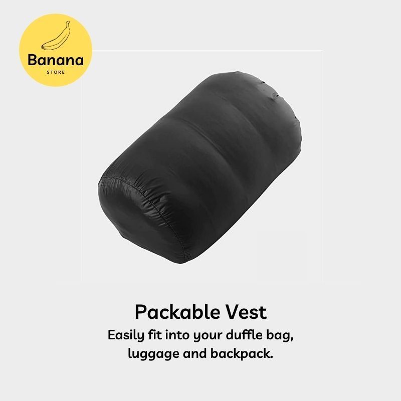 Mens Down Parkas Banana Store STYLE all season MENS ULTRA LIGHT DOWN VEST Packable Puffer Vest S3XL 220901