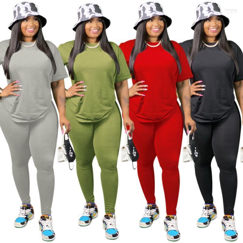 Women's Tracksuits Women's Plus Size Solid Women 2022 Summer Autumn Short Sleeves T Shirt And Pants Sports Clubwear Two Pieces Set, Gray
Women's Tracksuits Women's Plus Size Solid Women 2022 Summer Autumn Short Sleeves T Shirt And Pants Sports Clubwear Two Pieces Set, Gray