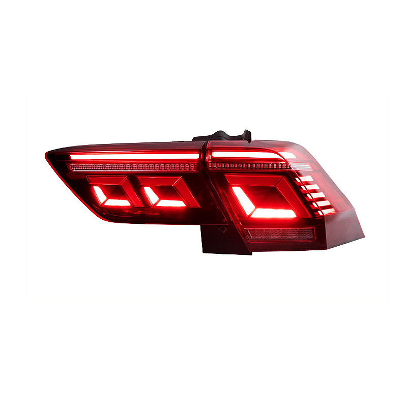 Car Tuning Taillights for VW Tiguan L 20 16-2021 Tail Light Upgrade 2022 Style Running Signal Brake Reversing Rear Lighs