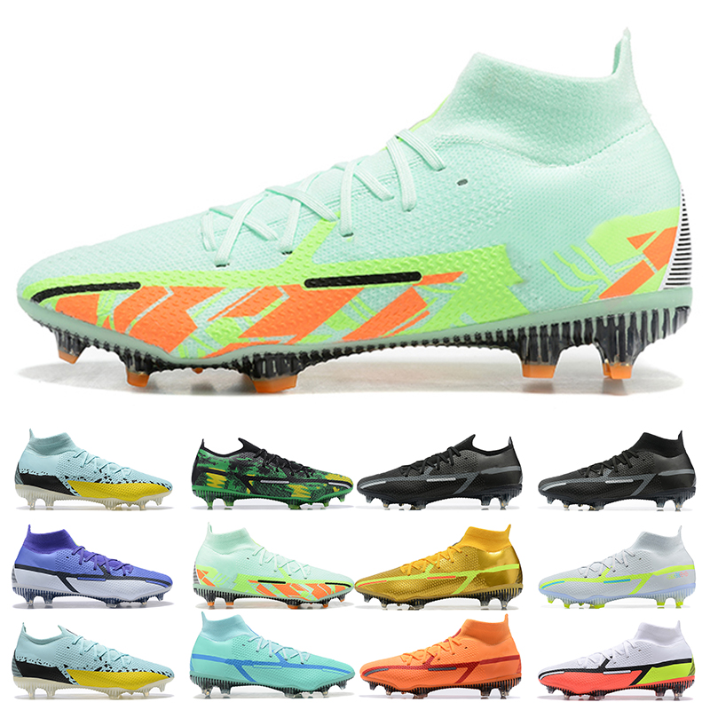 2022 Soccer Shoes Phantom GT2 Elite DF FG Firm Ground Cleat High Low Golden Ghost Green Men Outdoor Football Sneakers Mens Trainers
2022 Soccer Shoes Phantom GT2 Elite DF FG Firm Ground Cleat High Low Golden Ghost Green Men Outdoor Football Sneakers Mens Trainers