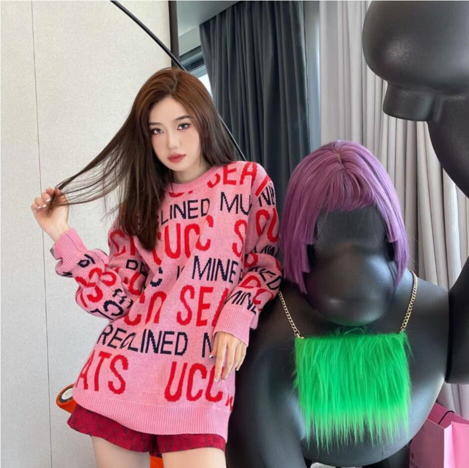 Sweaters european and American fashion designer spring autumn women warm sweater soft comfortable letter printing top design high-end fashion, Blue 10
Sweaters european and American fashion designer spring autumn women warm sweater soft comfortable letter printing top design high-end fashion, Blue 10