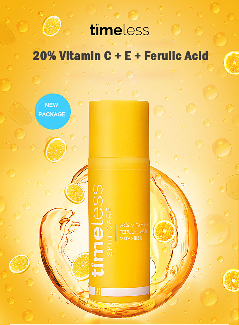 Foundation Primer Skin Care Time less 20% Vitamin C 30ml Face care serum essence VE Ferulic Acid
Foundation Primer Skin Care Time less 20% Vitamin C 30ml Face care serum essence VE Ferulic Acid