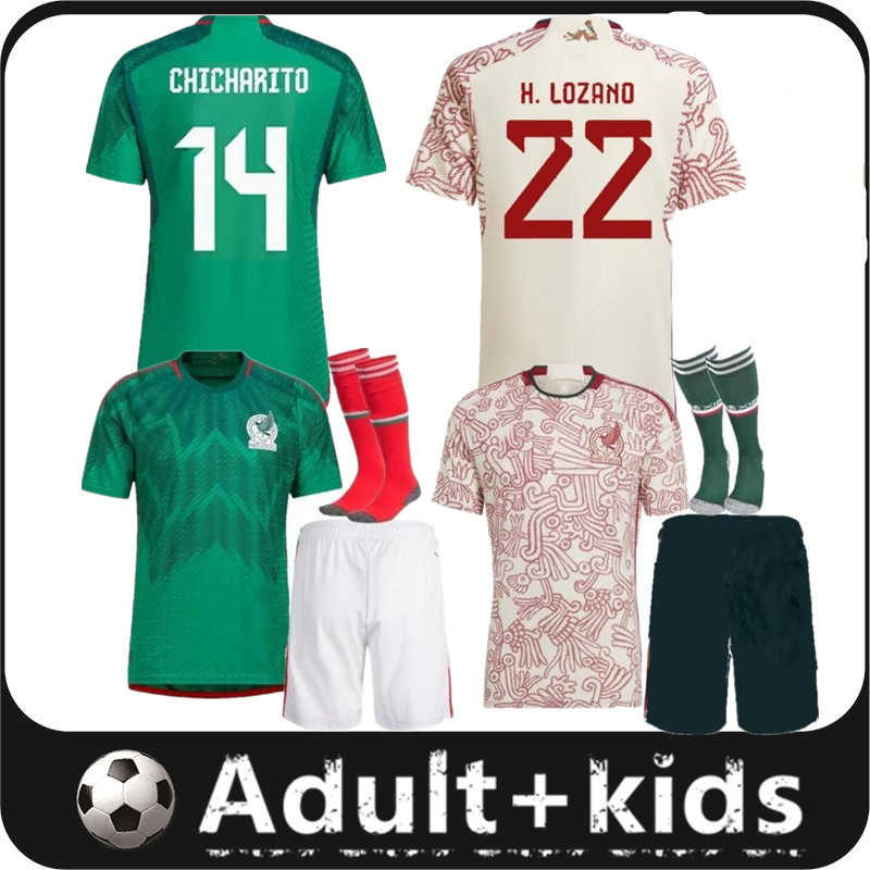 22 23 Men Mexico Soccer jerseys Adult kids kits socks Home away 2022 2023 World Cup H.LOZANO DOS SANTOS CHICHARITO football jersey kid kit uniform shirts, 22/23 home kit
22 23 Men Mexico Soccer jerseys Adult kids kits socks Home away 2022 2023 World Cup H.LOZANO DOS SANTOS CHICHARITO football jersey kid kit uniform shirts, 22/23 home kit
