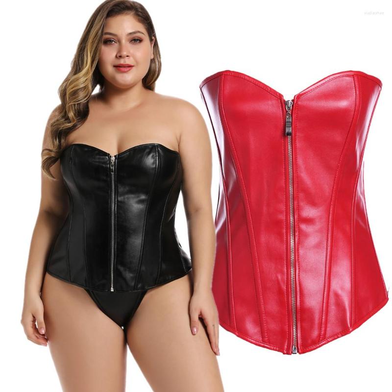 Bustiers & Corsets Tighting Gothic Overbust Women Bustier Slimming Body Shaper Waist Shaperwear Clubwear Costumes Leather Corset, Black
Bustiers & Corsets Tighting Gothic Overbust Women Bustier Slimming Body Shaper Waist Shaperwear Clubwear Costumes Leather Corset, Black