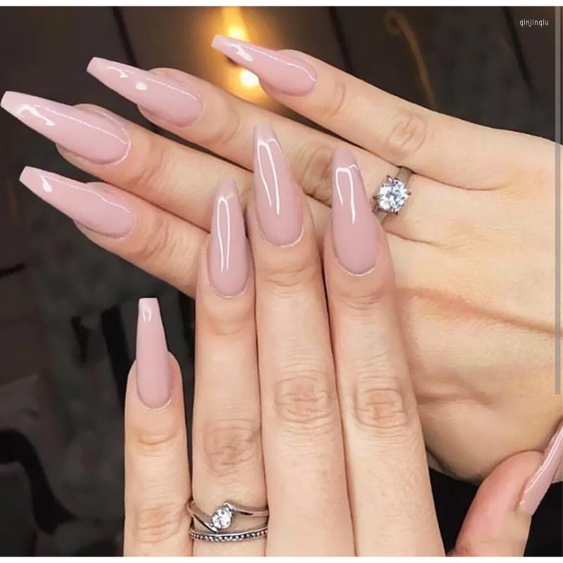 False Nails Long Ballerina Simple Women Salon Coffin Shaped Fake With Glue Fingernail Tools Artificial Full Nail Tips Art, 04
False Nails Long Ballerina Simple Women Salon Coffin Shaped Fake With Glue Fingernail Tools Artificial Full Nail Tips Art, 04