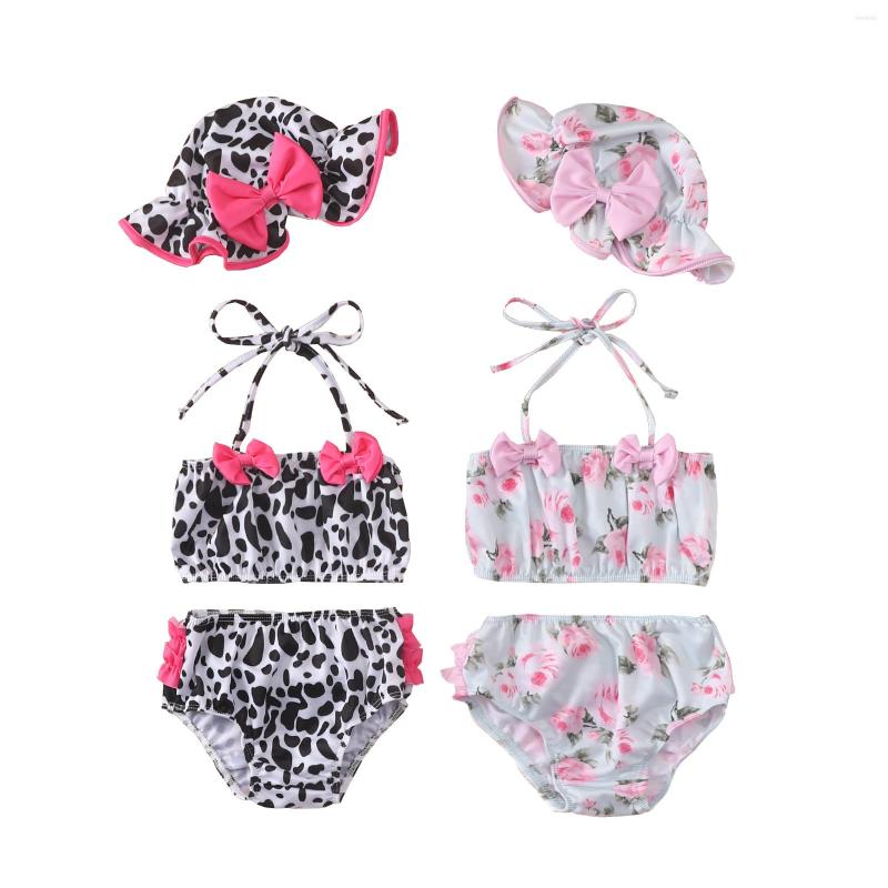 Clothing Sets Toddler Baby Girl Swimsuit Sleeveless Dots/Stripe/Flower Print Crop Top Ruffle Shorts Hat 3Pcs Summer Bathing Suit
Clothing Sets Toddler Baby Girl Swimsuit Sleeveless Dots/Stripe/Flower Print Crop Top Ruffle Shorts Hat 3Pcs Summer Bathing Suit