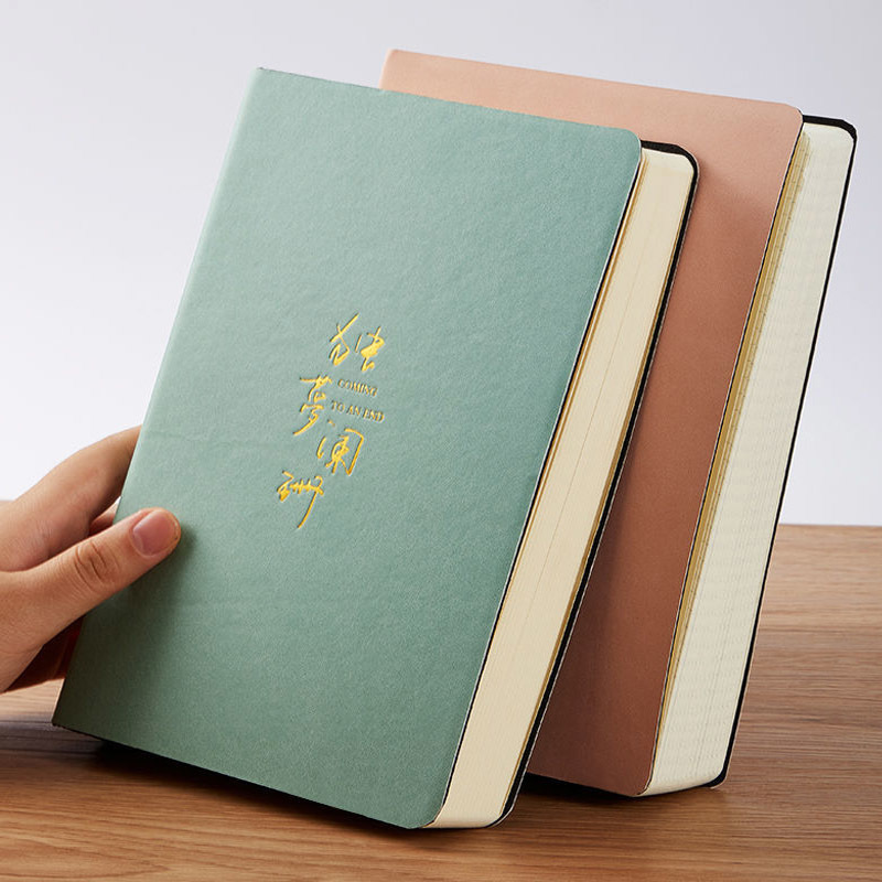 Notepads A5 Blank Notebook Thickened Student Horizontal Line Soft Leather Notebooks Super Thick Grid Book Drawing Notepad Christmas Gift 220902