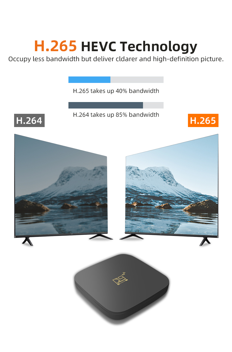 france stock D9 5g TV Box Android 11 Set Top Box WIFI 905 Core 4K HD 2g 16gVideo Media Player Home Theater