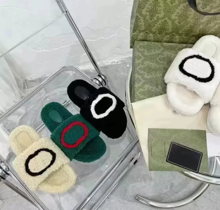Designer Luxury Ladies Flat Slippers Premium Wool Ladies Classic Sandals Plush Green White Casual Wearproof Sandal Fashion Warm Women's Slipper Sizes 34-41, Box
Designer Luxury Ladies Flat Slippers Premium Wool Ladies Classic Sandals Plush Green White Casual Wearproof Sandal Fashion Warm Women's Slipper Sizes 34-41, Box