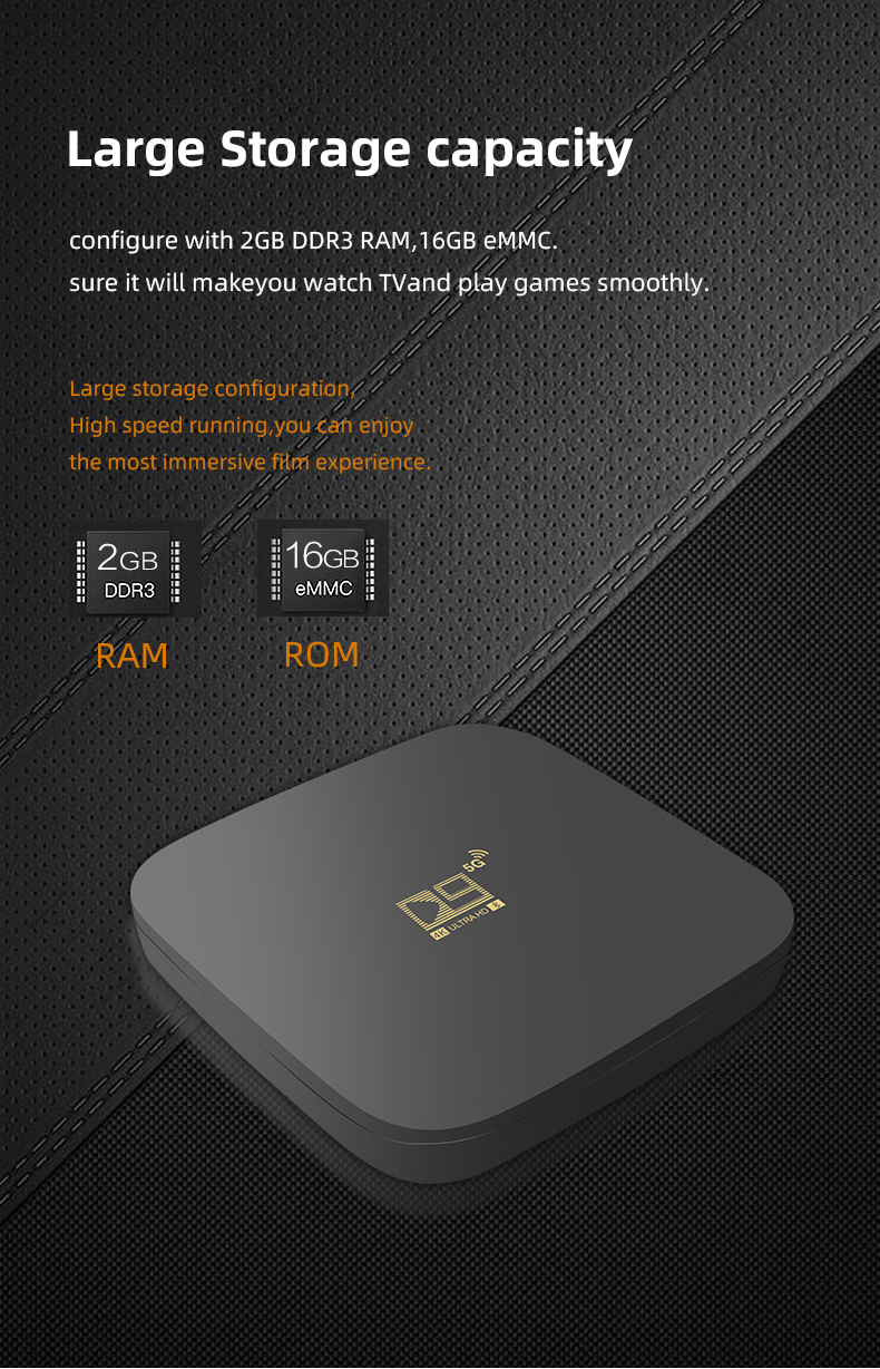 france stock D9 5g TV Box Android 11 Set Top Box WIFI 905 Core 4K HD 2g 16gVideo Media Player Home Theater