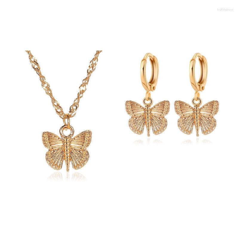 Necklace Earrings Set Sets Butterfly Women Wedding Accessories Temperament Retro Alloy Insect Charm Chain 2022 Gift For Girls, Picture shown
Necklace Earrings Set Sets Butterfly Women Wedding Accessories Temperament Retro Alloy Insect Charm Chain 2022 Gift For Girls, Picture shown