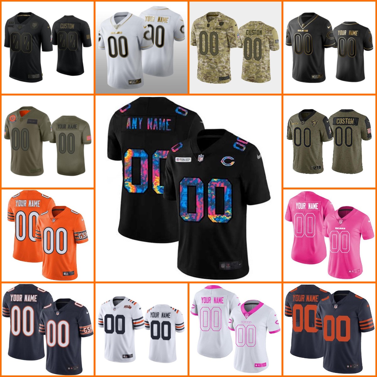 Jersey Wholesale Custom Football Chicago''Bears''MEN WOMEN YOUTH 100% Embroidery S-6XL ''NFL''Custom Limited Jersey, 12
Jersey Wholesale Custom Football Chicago''Bears''MEN WOMEN YOUTH 100% Embroidery S-6XL ''NFL''Custom Limited Jersey, 12