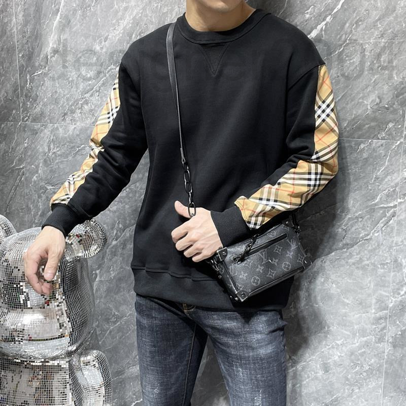 Men's Hoodies & Sweatshirts designer Chaopai 2022 autumn winter new loose splicing sleeve round neck Pullover long sweater for men and women LL