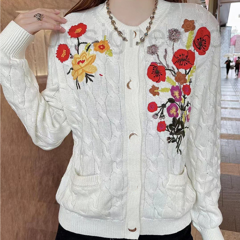 Women' Sweaters designer G family embroidered flower letter round neck woolen cardigan women' coat loose and lazy wind versatile autumn winter 2022 NEW Y5CP, 2# packing bag
Women' Sweaters designer G family embroidered flower letter round neck woolen cardigan women' coat loose and lazy wind versatile autumn winter 2022 NEW Y5CP, 2# packing bag