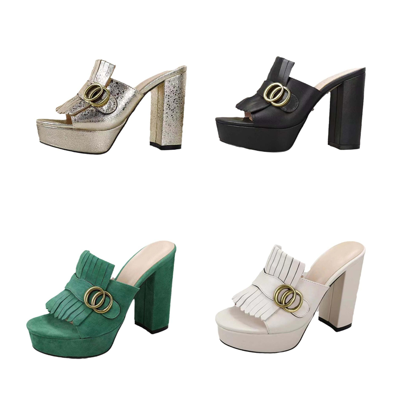Designer Women's High Heel Slippers Leather Platform Sexy Banquet Summer Chunky Heel Sandals 11.5cm with Box 35-42, Shoe box
Designer Women's High Heel Slippers Leather Platform Sexy Banquet Summer Chunky Heel Sandals 11.5cm with Box 35-42, Shoe box