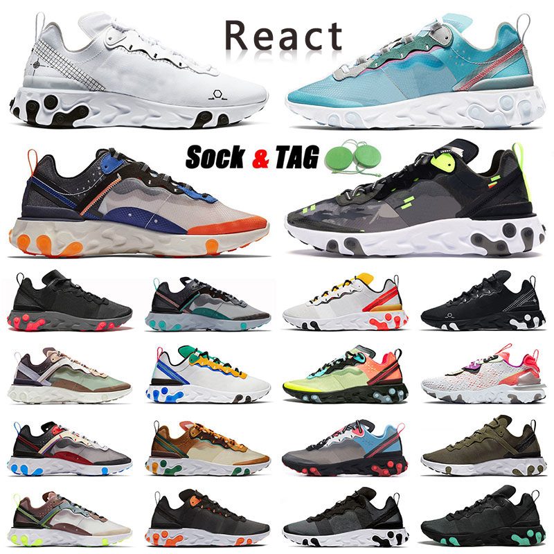 react version element 55 87 running shoes mens womens black volt midnight navy hyper royal Solar Red Moss Gold Ranger mens sports sneakers designer trainers, White pink 36-40
react version element 55 87 running shoes mens womens black volt midnight navy hyper royal Solar Red Moss Gold Ranger mens sports sneakers designer trainers, White pink 36-40