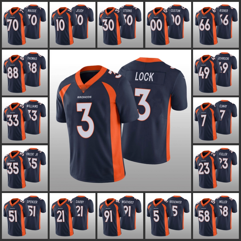 Jersey Wholesale Custom Denver''Broncos''Men #88 Demaryius Thomas 7 John Elway 33 Javonte Williams''NFL''Women Youth Navy
Jersey Wholesale Custom Denver''Broncos''Men #88 Demaryius Thomas 7 John Elway 33 Javonte Williams''NFL''Women Youth Navy