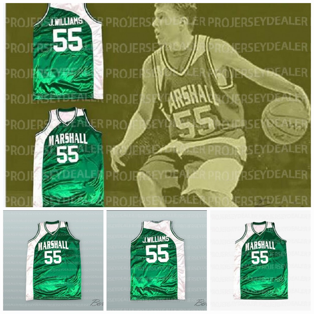 Jason Williams 55 Marshall Basketball Jersey Men Women Youth