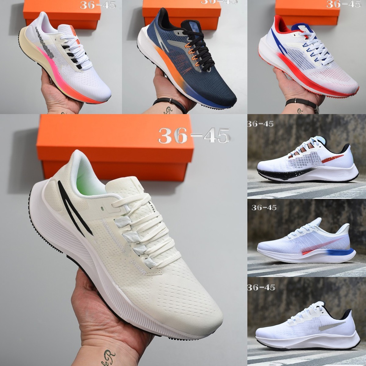 Designer ZOOM Pegasus 37 38 Casual Shoes Running Shoes Blue Ribbon Royal Triple Black Nathan Bell Game Barely Rose White Metallic Silver Men Women M01, Shua
Designer ZOOM Pegasus 37 38 Casual Shoes Running Shoes Blue Ribbon Royal Triple Black Nathan Bell Game Barely Rose White Metallic Silver Men Women M01, Shua