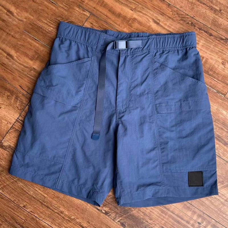 Mens Summer Designers Casual Pants Metal Nylon Side Pockets Compass Logo Technical Utility Belt Quick Dry Shorts a7