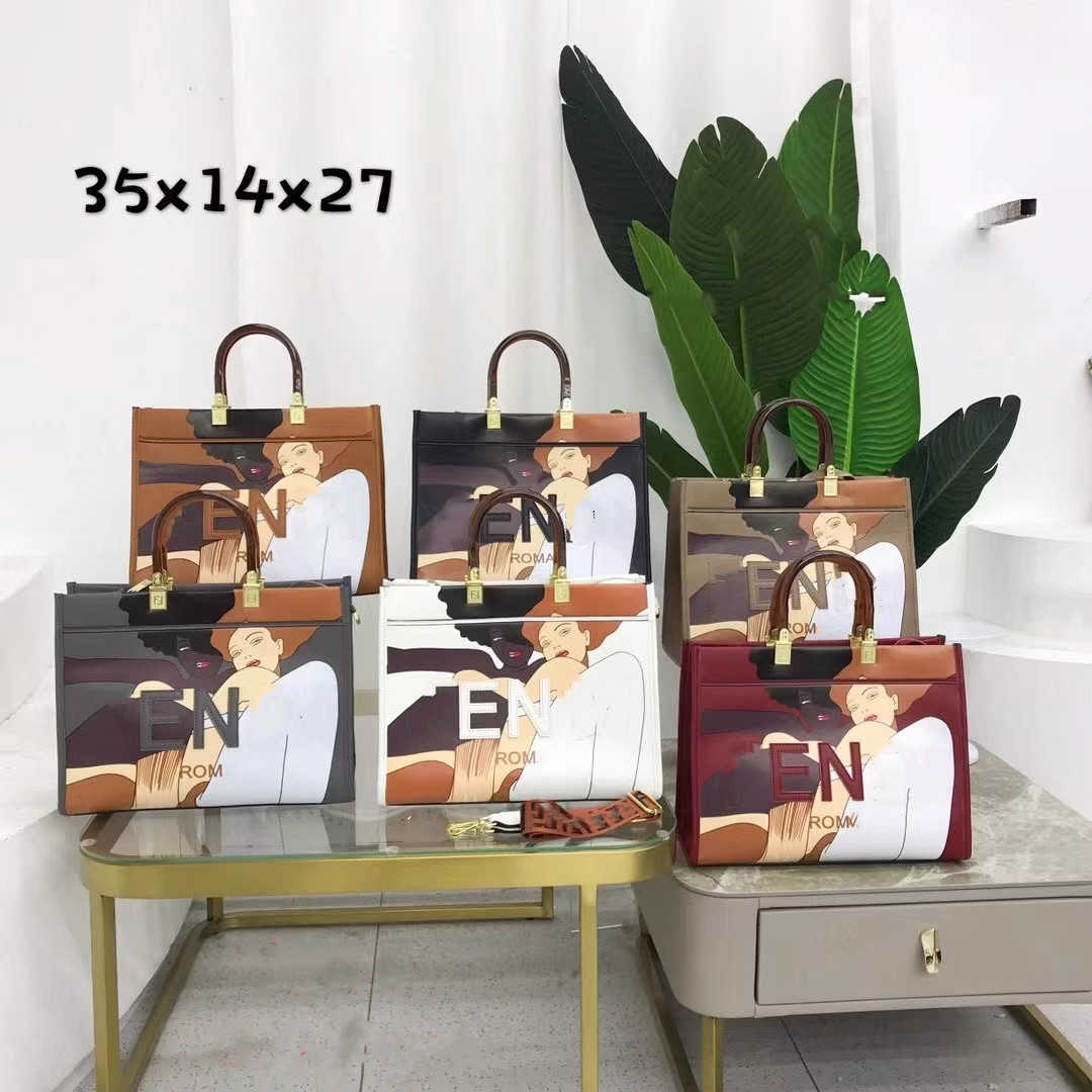 Designers Sunshine Tote Shopping Bag Women Fashion Top Handle crossbody shoulder strap Beach Style handbag letter Rom print PU leather
Designers Sunshine Tote Shopping Bag Women Fashion Top Handle crossbody shoulder strap Beach Style handbag letter Rom print PU leather