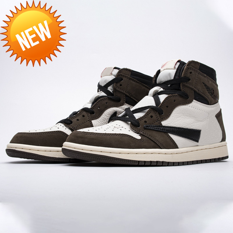 Outdoor Boots Travis Scotts X Jumpman 1 Retro High OG Mocha Basketball Shoes CD4487-100 Men/Women Outdoor Sneakers Sports With Original Box Fast Delivery, Sail/dark mocha-university red
Outdoor Boots Travis Scotts X Jumpman 1 Retro High OG Mocha Basketball Shoes CD4487-100 Men/Women Outdoor Sneakers Sports With Original Box Fast Delivery, Sail/dark mocha-university red
