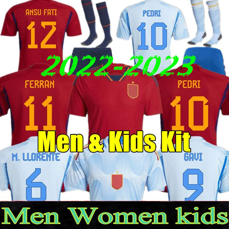 22 23 Spain soccer jerseys 2022 2023 PEDRI Espana LLORENTE ANSU FATI FERRAN KOKE GAVI AZPILICUETA RAMOS fans Player version football shirt men kids kit uniform, 22/23 away
22 23 Spain soccer jerseys 2022 2023 PEDRI Espana LLORENTE ANSU FATI FERRAN KOKE GAVI AZPILICUETA RAMOS fans Player version football shirt men kids kit uniform, 22/23 away