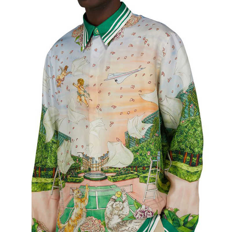 22SS Casabblannca Mayor Garden Shirts Man Women Fashion Summer Beach Vacation Long Sleeve Hawaii FZCS153, As pics
22SS Casabblannca Mayor Garden Shirts Man Women Fashion Summer Beach Vacation Long Sleeve Hawaii FZCS153, As pics