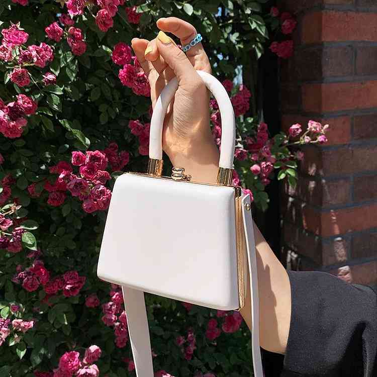 Bags Bag female new pottery portable shoulder bag popular fresh sweet candy color messenger Purses, White
Bags Bag female new pottery portable shoulder bag popular fresh sweet candy color messenger Purses, White