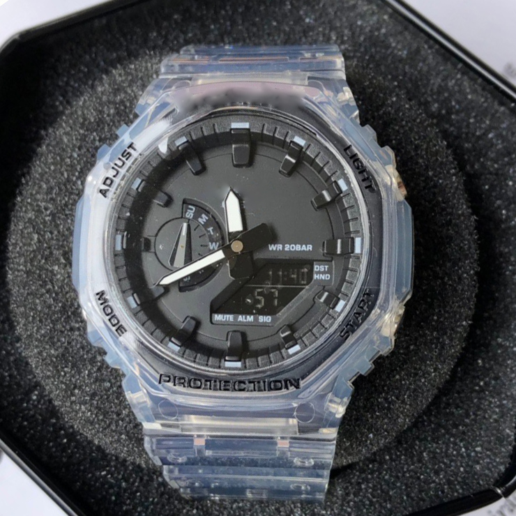 New 2100 Dual Display Dial Men's Sports Watch Multifunctional Waterproof Military Quartz Watch Automatic LED Light Boy Gift Shockproof
New 2100 Dual Display Dial Men's Sports Watch Multifunctional Waterproof Military Quartz Watch Automatic LED Light Boy Gift Shockproof