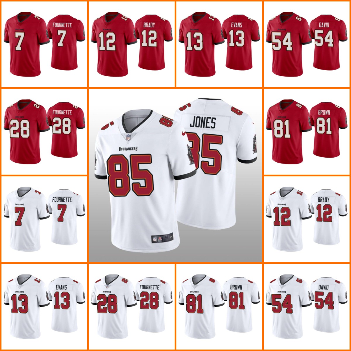 Jersey Wholesale Custom Tampa''Bay''Buccaneers''MEN''NFL''Mike Evans Lavonte David Brown Tom Brady Julio Jones Leonard Fournette Vapor
Jersey Wholesale Custom Tampa''Bay''Buccaneers''MEN''NFL''Mike Evans Lavonte David Brown Tom Brady Julio Jones Leonard Fournette Vapor