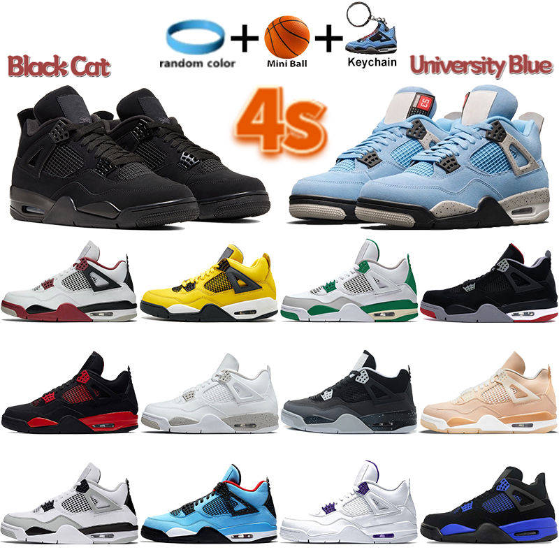 4 4s Basketball Shoes Black Cat Mens Designer Sneakers OG University Blue Metallic Fire Red Thunder Infrared Cactus Fashion Men Women Sports Shoe Trainers
4 4s Basketball Shoes Black Cat Mens Designer Sneakers OG University Blue Metallic Fire Red Thunder Infrared Cactus Fashion Men Women Sports Shoe Trainers