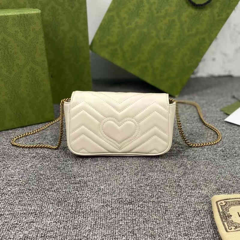 Bags Cool family Marmont series supermini love wavy single shoulder slung double chain women's bag Purses, White
Bags Cool family Marmont series supermini love wavy single shoulder slung double chain women's bag Purses, White