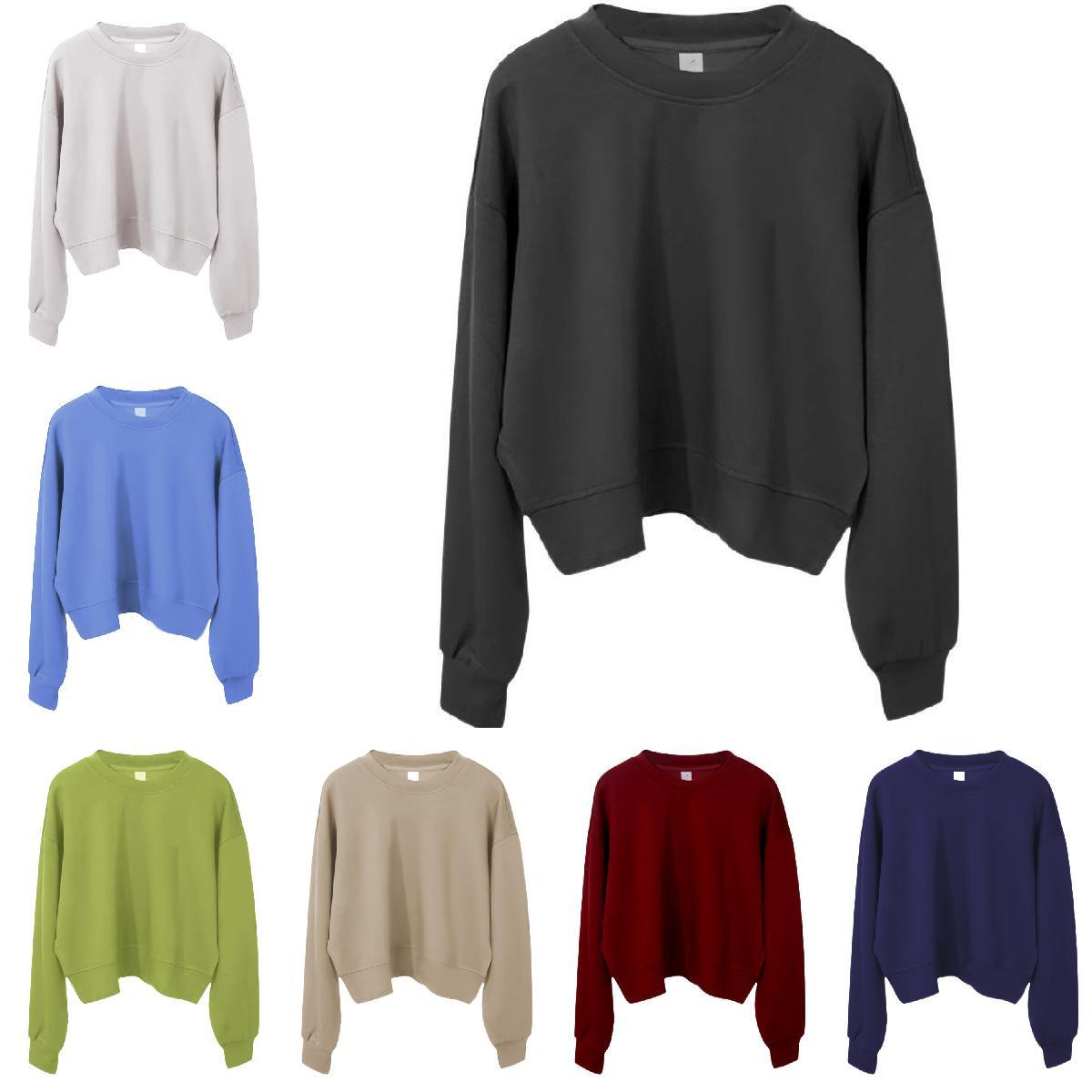 Yoga Outfits Oversized Pullover sweatshirt Fitness Gym Workout Clothes Round Neck Long Sleeve Tops 7 Piece Colors Cotton Loose Breathable Sports Joggers for Women, Black
Yoga Outfits Oversized Pullover sweatshirt Fitness Gym Workout Clothes Round Neck Long Sleeve Tops 7 Piece Colors Cotton Loose Breathable Sports Joggers for Women, Black