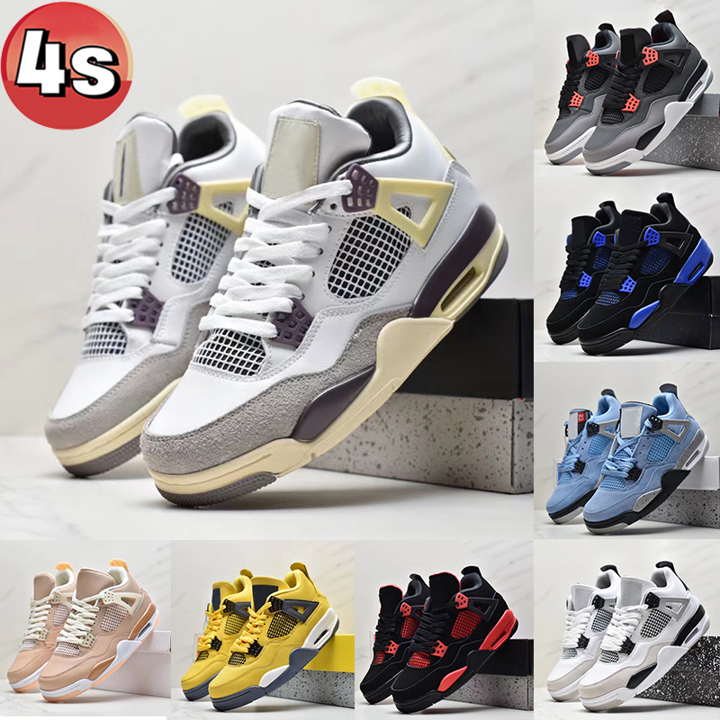 Newest 4 4s men basketball shoes A Ma Maniere Sample red thunder Midnight Navy black cat Game Royal University Blue white oreo Infrared mens women sneakers trainers, Shoe box
Newest 4 4s men basketball shoes A Ma Maniere Sample red thunder Midnight Navy black cat Game Royal University Blue white oreo Infrared mens women sneakers trainers, Shoe box