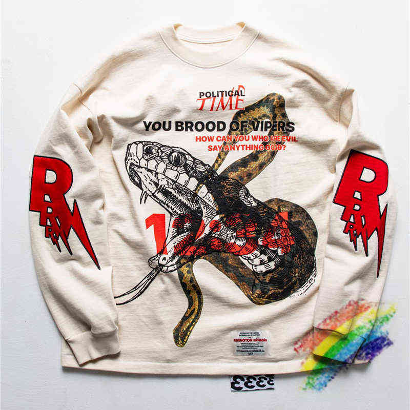 Men's Hoodies Sweatshirts Oversized Long Sleeves RRR123 T Shirt Men Women High Quality RRR 123 Snake Print T-shirt Tee Tops T220901
Men's Hoodies Sweatshirts Oversized Long Sleeves RRR123 T Shirt Men Women High Quality RRR 123 Snake Print T-shirt Tee Tops T220901