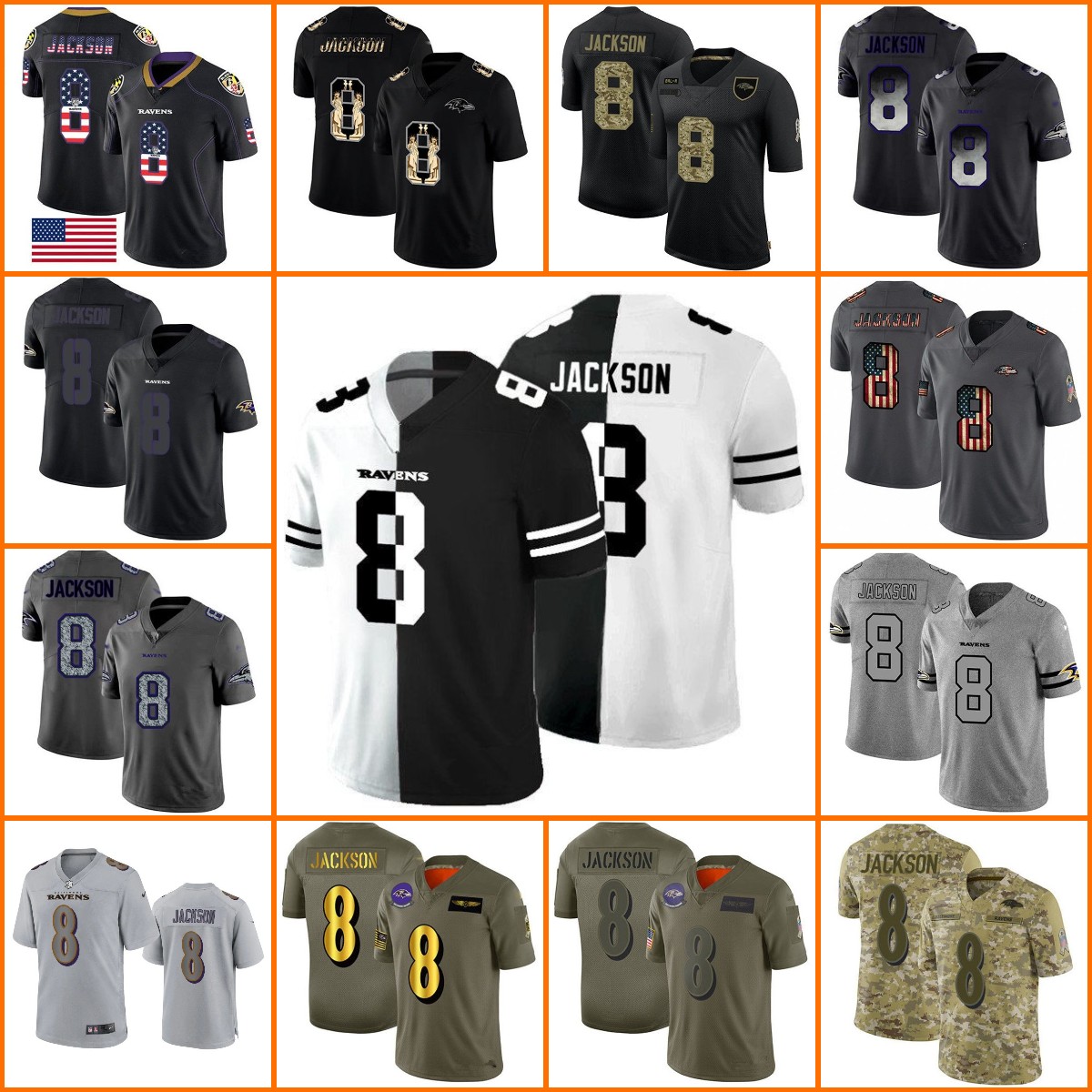 Jersey Wholesale Custom Baltimore''Ravens''MEN 8 Lamar Jackson Football Team Gridiron Retro Flag Women Youth Custom Limited Jersey, 13
Jersey Wholesale Custom Baltimore''Ravens''MEN 8 Lamar Jackson Football Team Gridiron Retro Flag Women Youth Custom Limited Jersey, 13