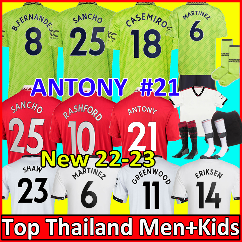 22 23 ANTONY CASEMIRO MARTINEZ ERIKSEN soccer jersey RASHFORD 2022 2023 SANCHO CAVANI B. FERNANDES FRED MancHEstErS MANS UTDS football shirt kit set Uniforms, Home+patch
22 23 ANTONY CASEMIRO MARTINEZ ERIKSEN soccer jersey RASHFORD 2022 2023 SANCHO CAVANI B. FERNANDES FRED MancHEstErS MANS UTDS football shirt kit set Uniforms, Home+patch
