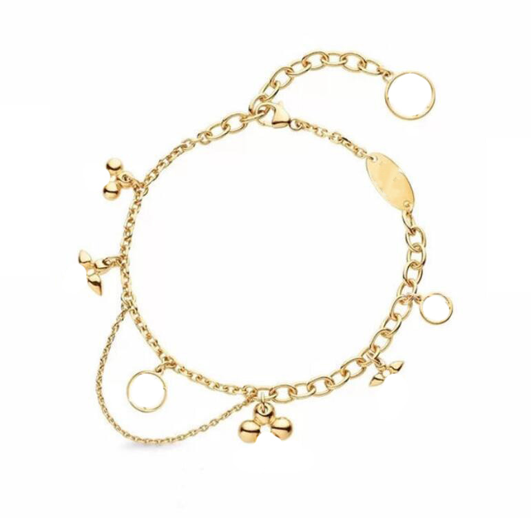 Charm Bracelets letterv Four Leaf Clover designer charms love luxury bangles cjeweler bijoux for mens womens