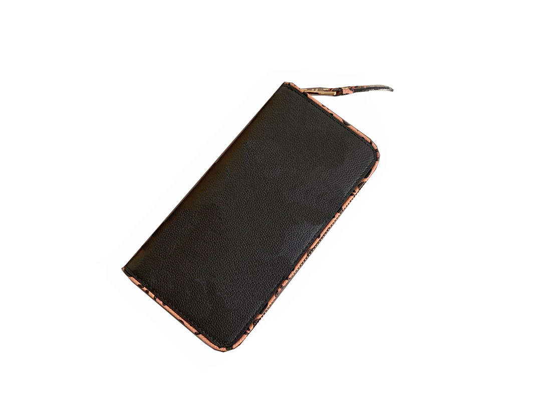Top leather zipper Long Wallet women's luxury Bag Coin Wallet business card holder designer handbag80680