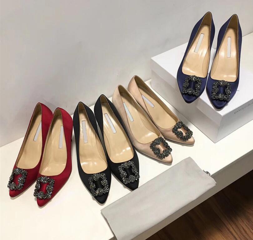 Brand Women High Heels Sexy Wedding Shoes Silk Square Button Drill Genuine Leather Luxery Shoes 6cm 8cm 10cm Pointed Toe Pumps, Rose
Brand Women High Heels Sexy Wedding Shoes Silk Square Button Drill Genuine Leather Luxery Shoes 6cm 8cm 10cm Pointed Toe Pumps, Rose