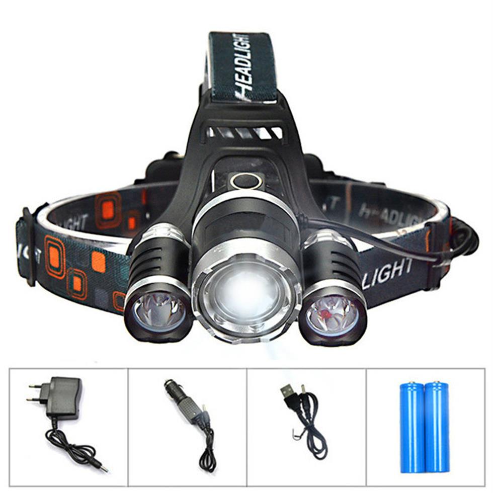 3T6 Headlamp 6000 Lumens 3 x Cree XM-L T6 Head Lamp High Power LED Headlamp Head Torch Lamp Flashlight Head charger car charger217E
3T6 Headlamp 6000 Lumens 3 x Cree XM-L T6 Head Lamp High Power LED Headlamp Head Torch Lamp Flashlight Head charger car charger217E