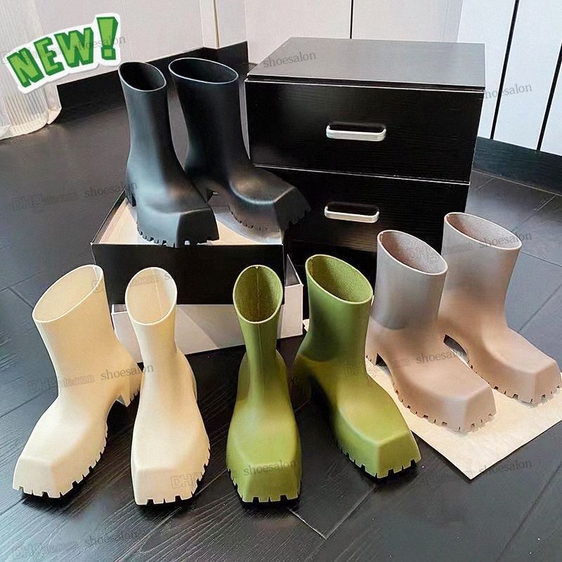Boots 2022 luxury design Trooper rubber boots Paris square toes rain boot Chunky design women Coarse tooth outsole Wear-resistant waterproof 5mm arch matte y7Kh#
Boots 2022 luxury design Trooper rubber boots Paris square toes rain boot Chunky design women Coarse tooth outsole Wear-resistant waterproof 5mm arch matte y7Kh#