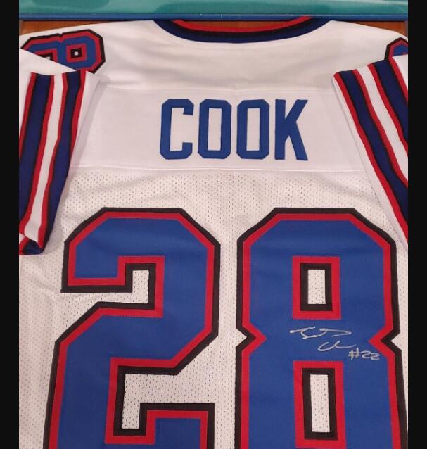 Cook MILANO Rousseau College Football Wear Signed Autograph signatured Autographed auto shirts jersey, White
Cook MILANO Rousseau College Football Wear Signed Autograph signatured Autographed auto shirts jersey, White