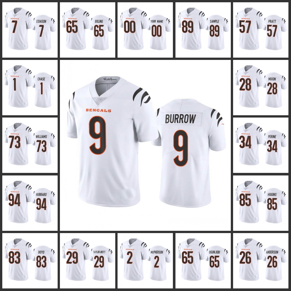 Jersey Cincinnati''Bengals''Men 1 Ja'Marr Chase 9 Joe Burrow 2 Evan McPherson 94 Sam Hubbard Women Youth Custom White Vapor Limited
Jersey Cincinnati''Bengals''Men 1 Ja'Marr Chase 9 Joe Burrow 2 Evan McPherson 94 Sam Hubbard Women Youth Custom White Vapor Limited