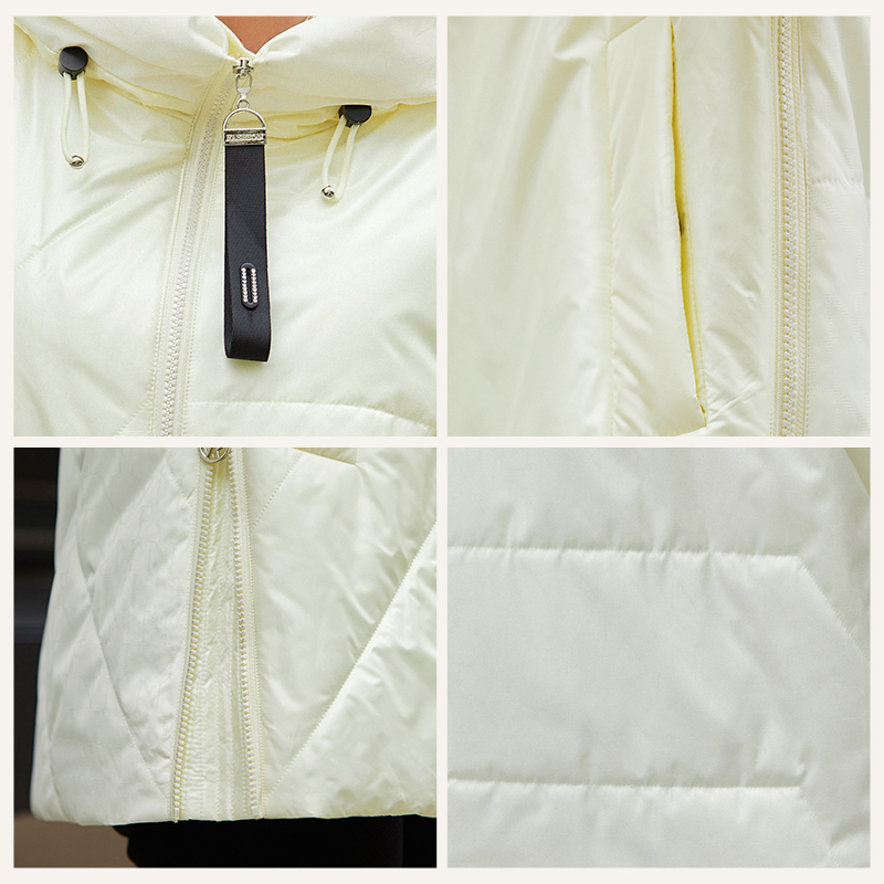 Womens Down Parkas HaiLuoZi Spring Autumn Womens Jacket Casual Female Quilted L5XL Coat Hooded Short Clothing Women Windproof Parkas 7055 220902