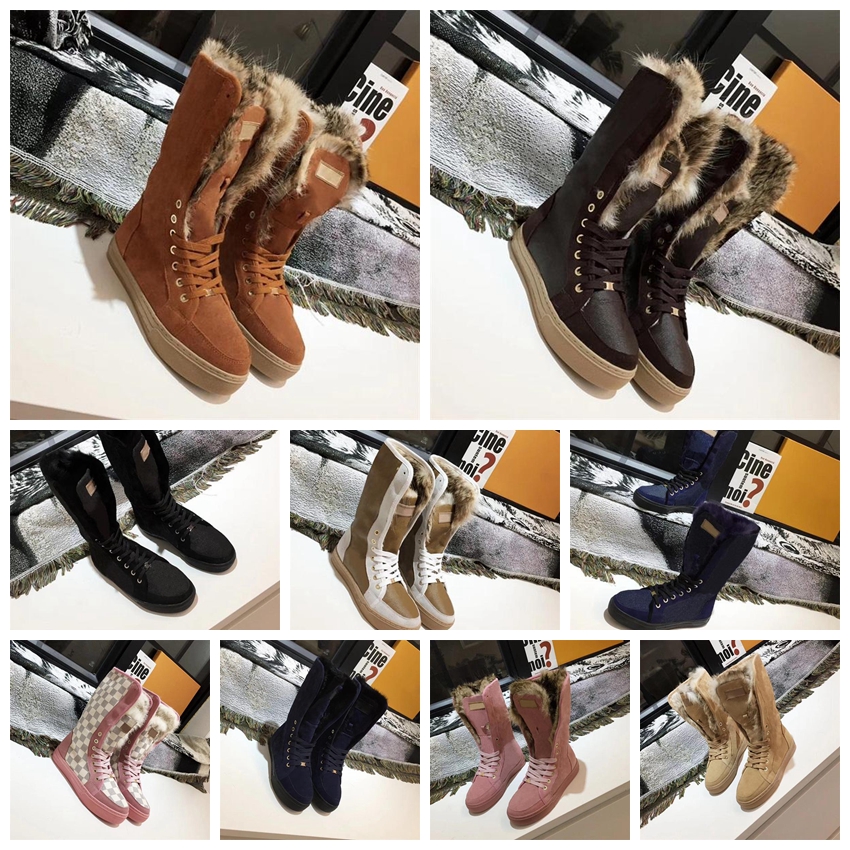 Brand Designer Leather Women's Fur Boots Suede Snow Boots 100% Rabbit Warm Winter Shoes Fashion Luxury Knee High Heels
Brand Designer Leather Women's Fur Boots Suede Snow Boots 100% Rabbit Warm Winter Shoes Fashion Luxury Knee High Heels