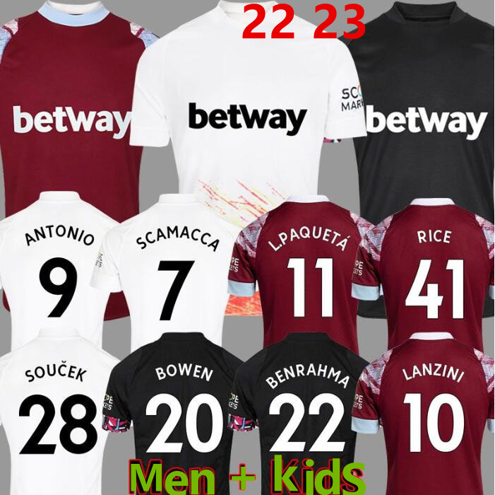 2022 2023 WHU soccer jerseys L. PAQUETA WEST SCAMACCA RICE kits LANZINI ANTONIO Hams NOBLE VLASIC UNITED BOWEN football shirts BENRAHMA MEN Kids Equipmen S-4XL, 22/23 home
2022 2023 WHU soccer jerseys L. PAQUETA WEST SCAMACCA RICE kits LANZINI ANTONIO Hams NOBLE VLASIC UNITED BOWEN football shirts BENRAHMA MEN Kids Equipmen S-4XL, 22/23 home